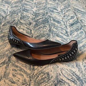 Rachel Zoe Black Studded Flats